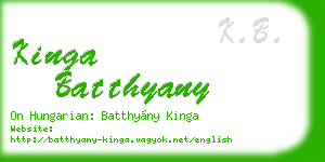 kinga batthyany business card